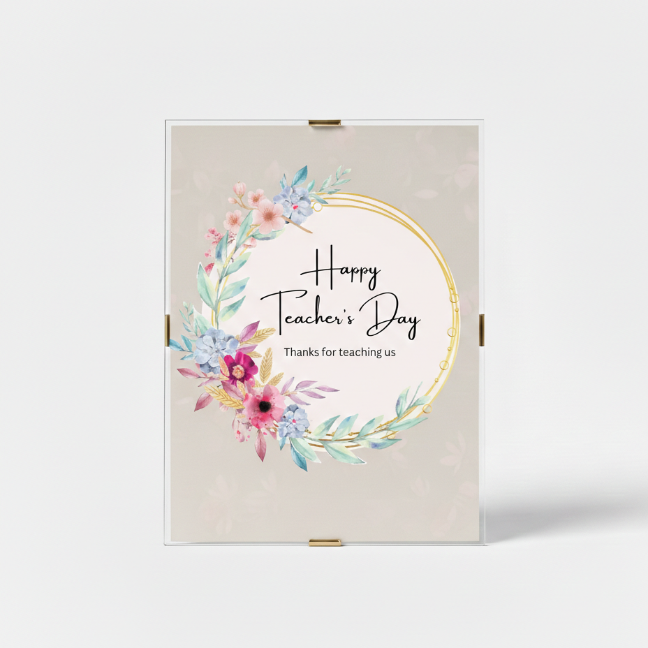 Custom Teacher’s Day Keepsake Portrait