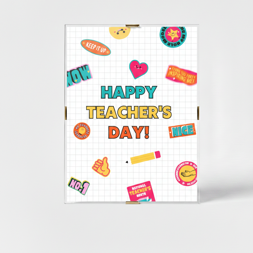 Custom Teacher’s Day Keepsake Portrait