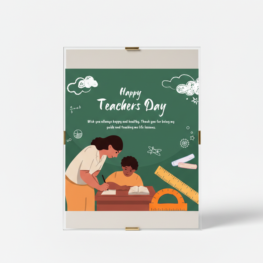 Custom Teacher’s Day Keepsake Portrait